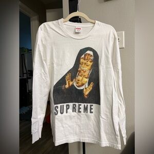 Supreme Nun long sleeve white shirt